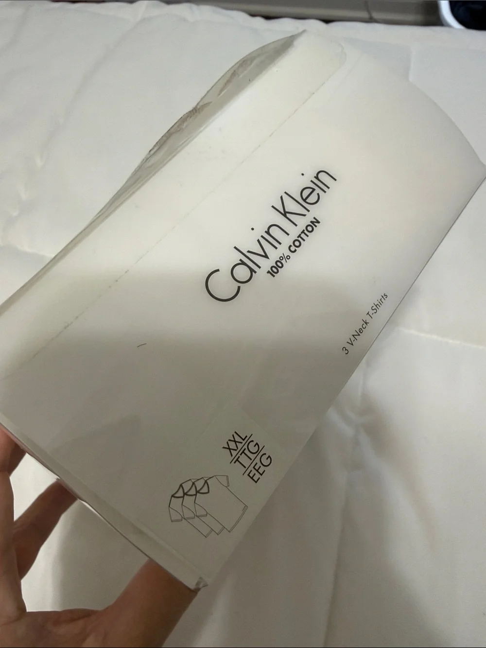 Calvin Klein White V-Neck Undershirt - Classic Fit 3pk